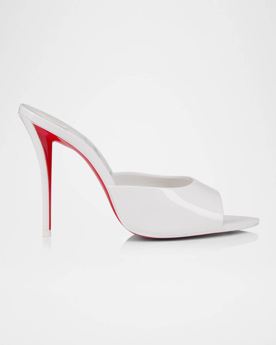 Miss Z Leather Red Sole Mule Sandals